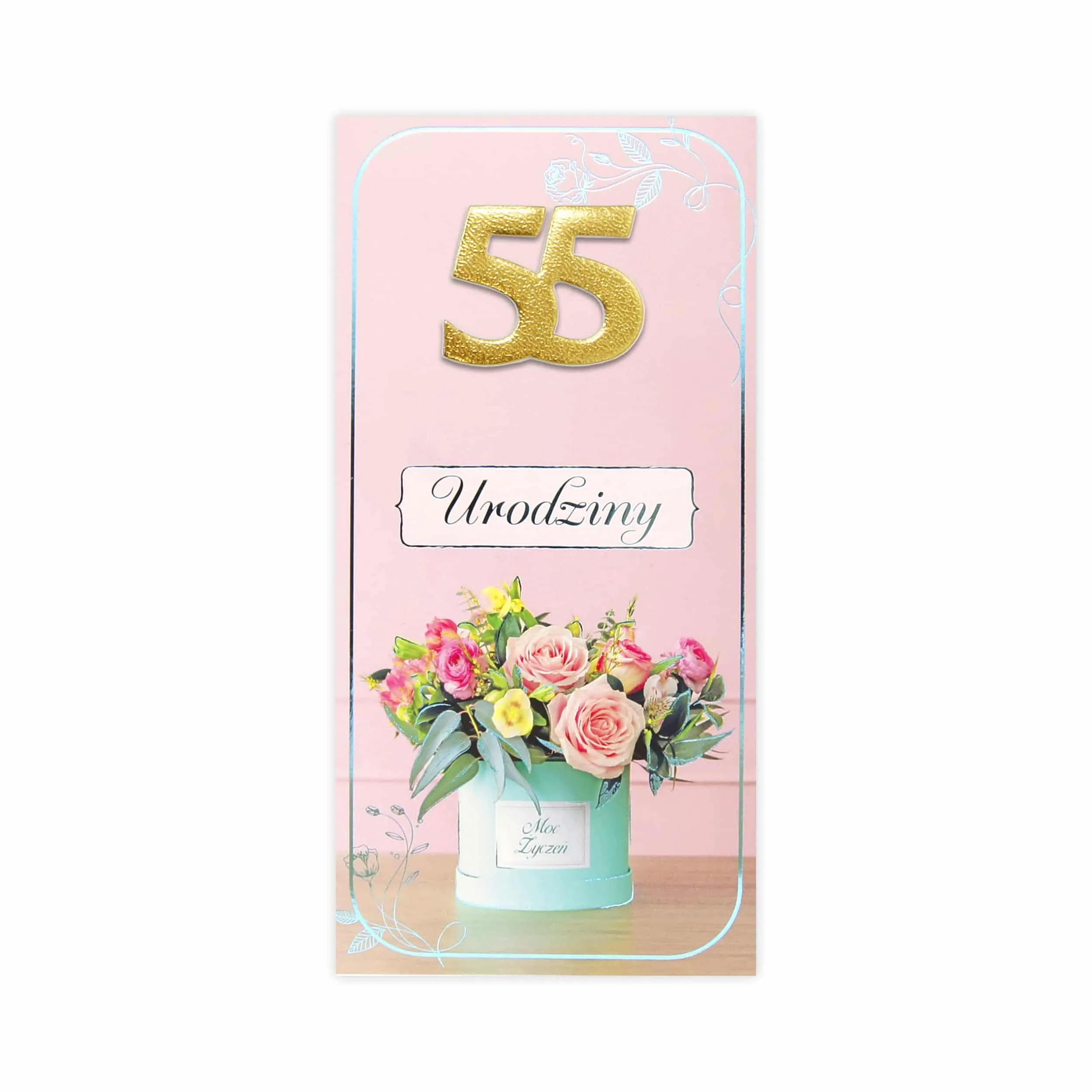 DL Kartka na 55 Urodziny - 29/55