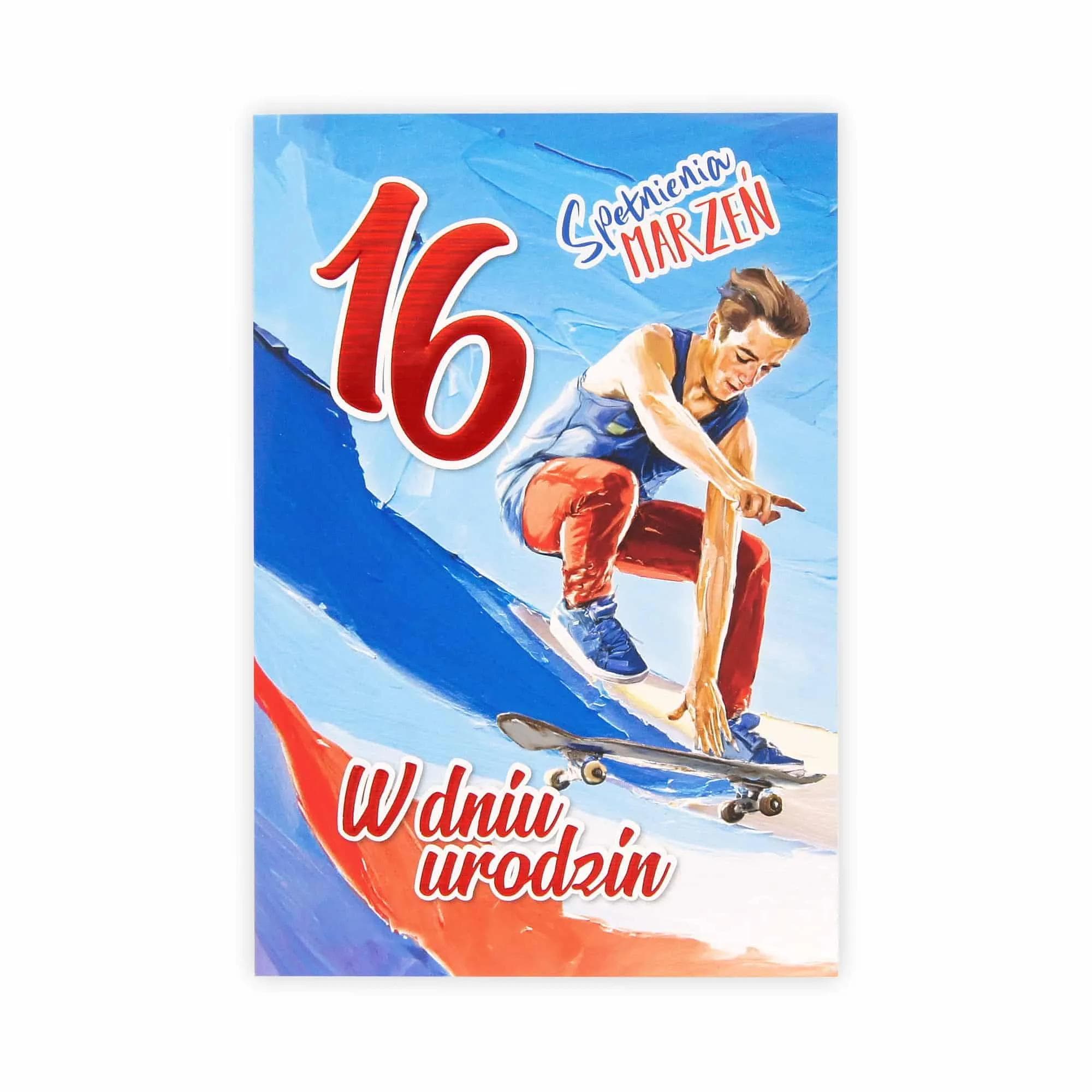 B6 Kartka na 16 Urodziny - 061