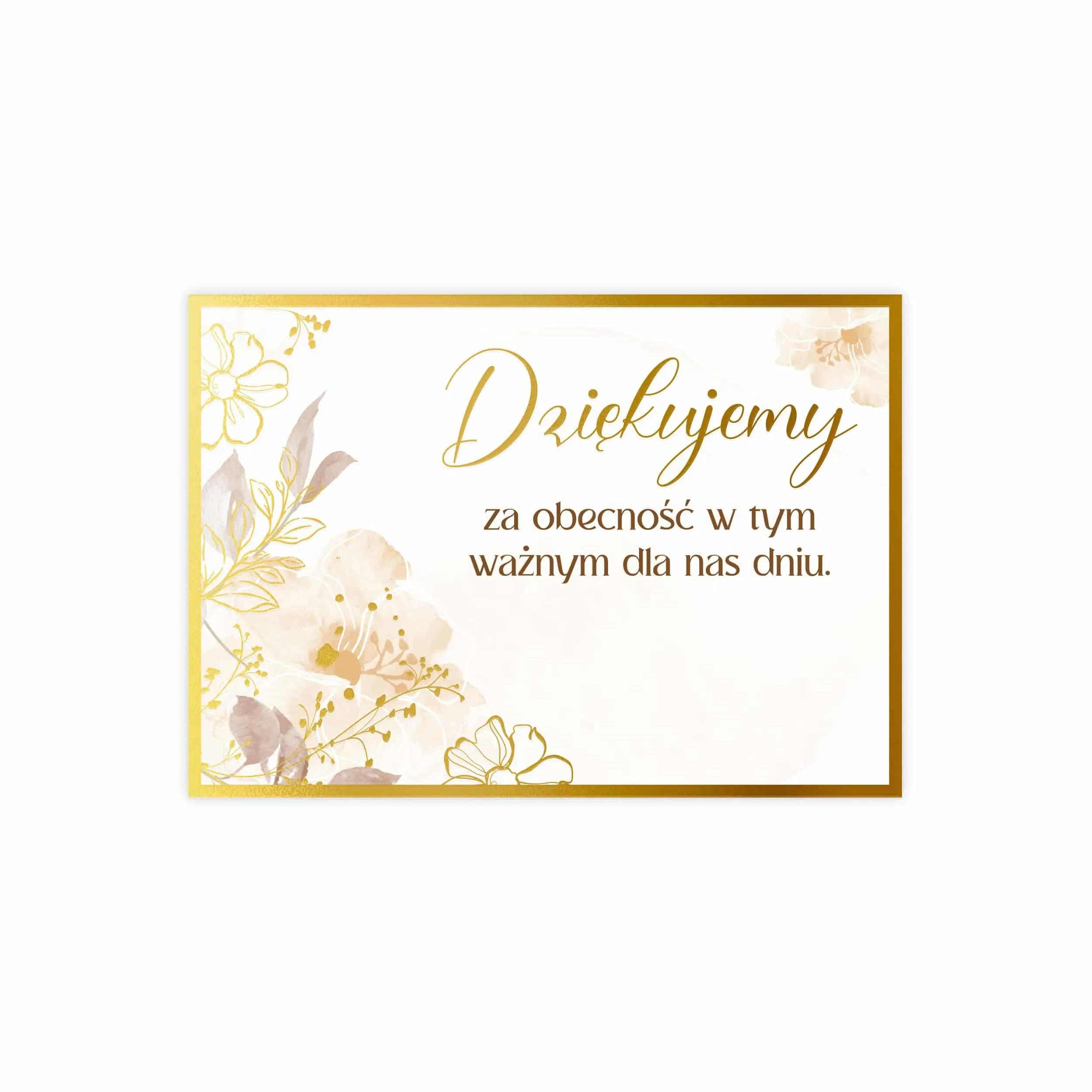 Winietka podziękowanie dla gości - 22