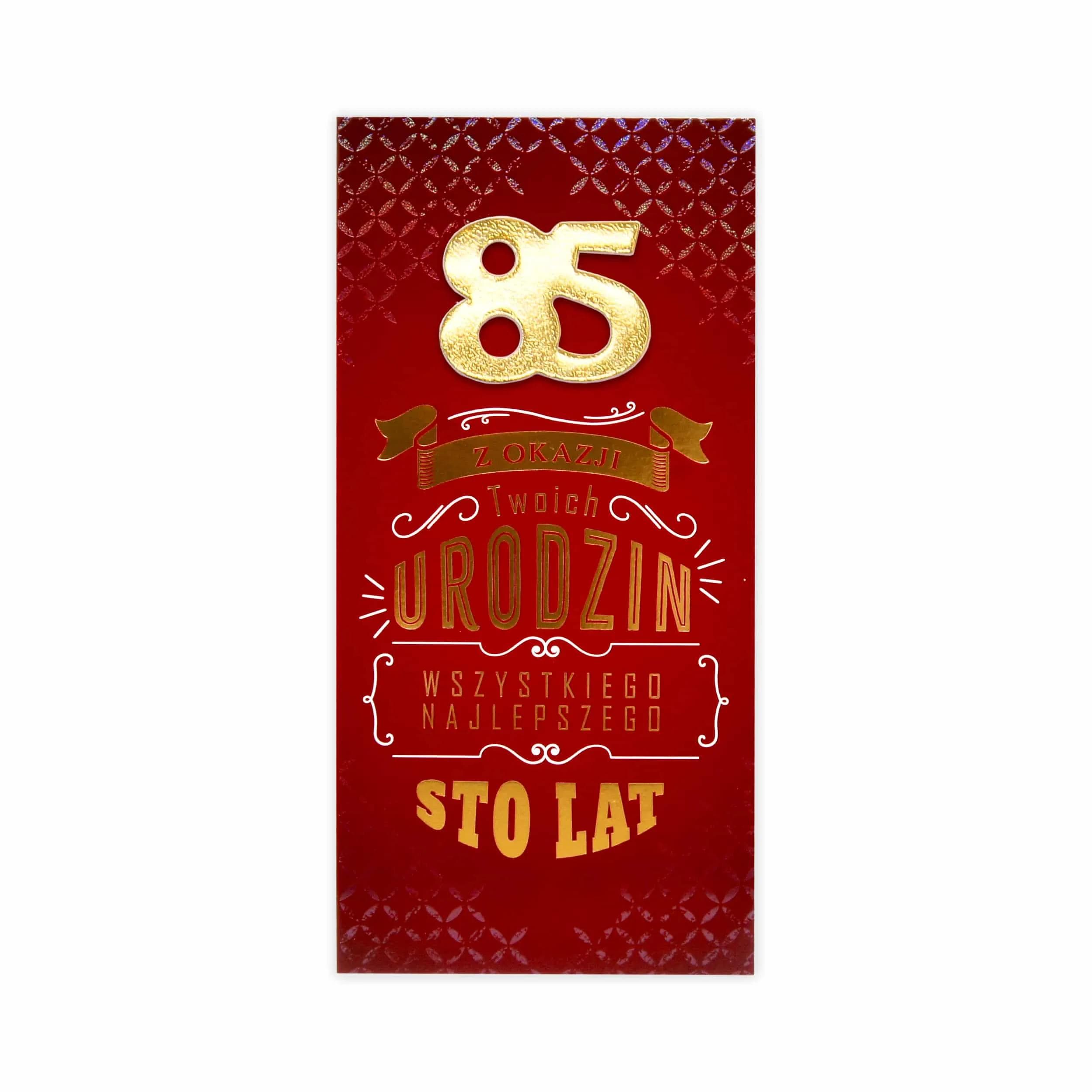 DL Kartka na 85 Urodziny - 47/85