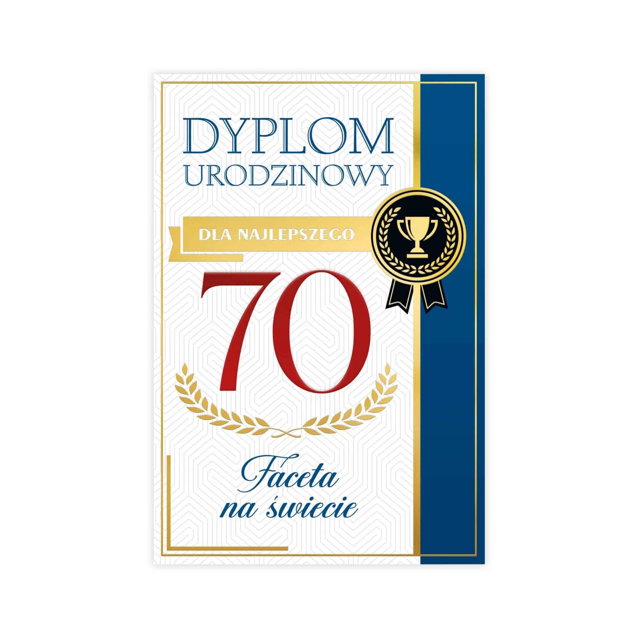 B6 Dyplom na 70 Urodziny - 10